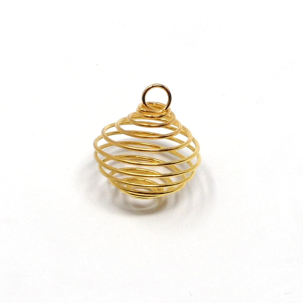 Wire Cage, Gold Rounded | The Crystal Man