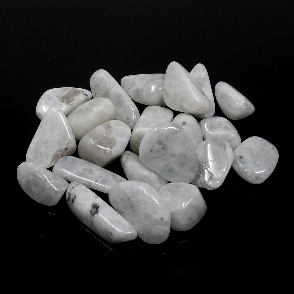 Moonstone, Rainbow, tumbled 4oz | The Crystal Man..