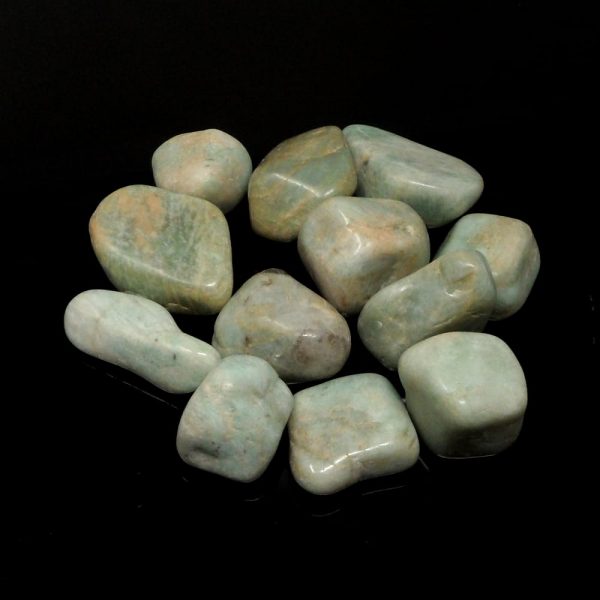 Amazonite, tumbled, 8oz All Tumbled Stones amazonite