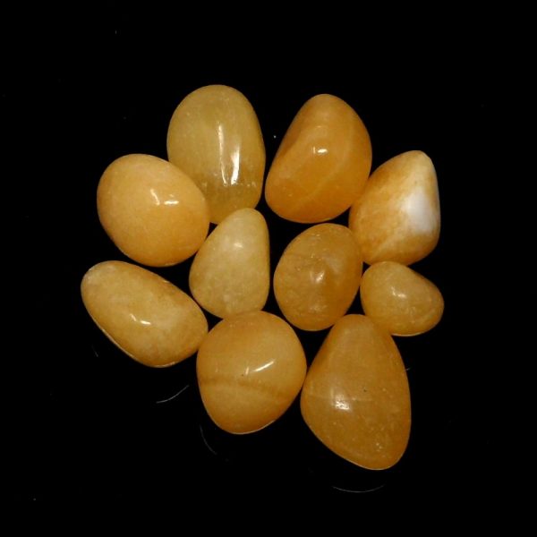 Calcite, Orange, tumbled, 4oz All Tumbled Stones bulk crystals