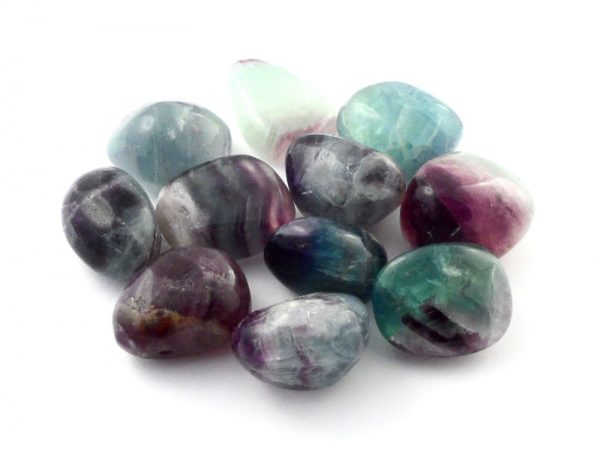 Fluorite, tumbled, 4oz All Tumbled Stones fluorite