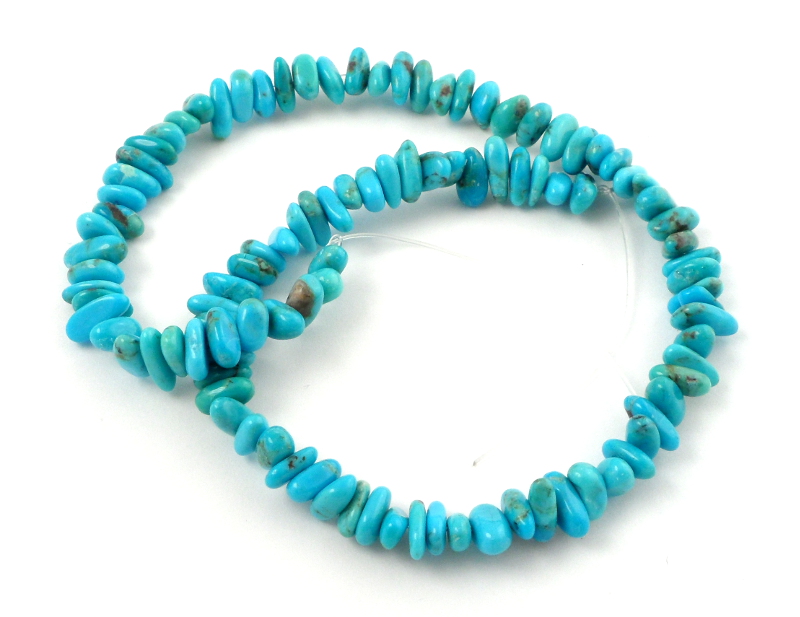 Turquoise (dyed) Chip Bead Strand | The Crystal Man