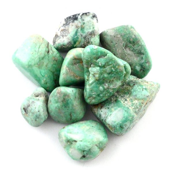 Variscite, tumbled, 2oz All Tumbled Stones tumbled