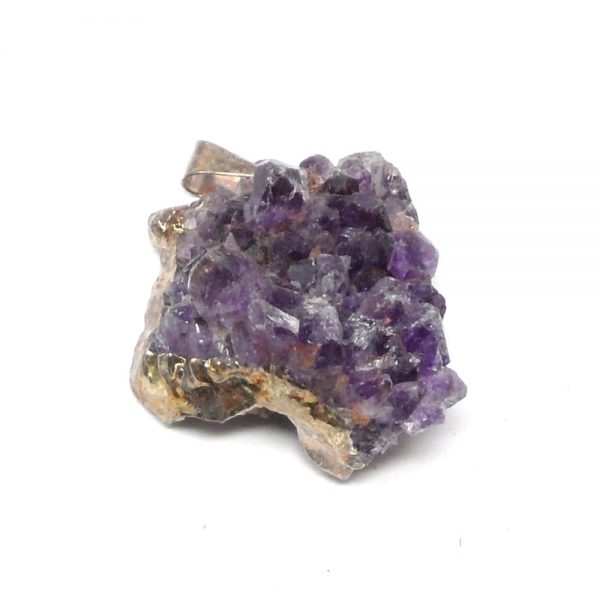 Amethyst Cluster Pendant sm All Crystal Jewelry amethyst