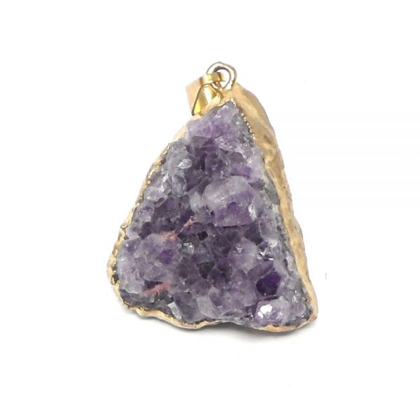 Amethyst Cluster Pendant sm All Crystal Jewelry amethyst