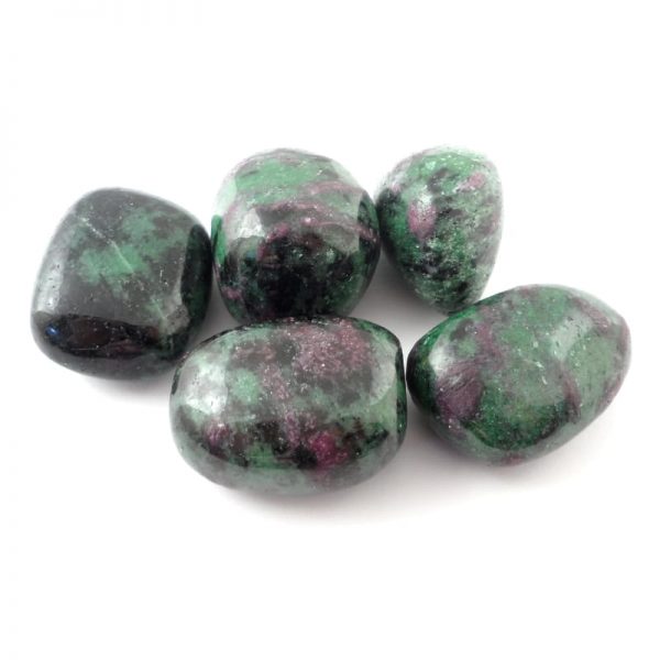 Ruby Zoisite, tumbled, 4oz All Tumbled Stones ruby zoisite