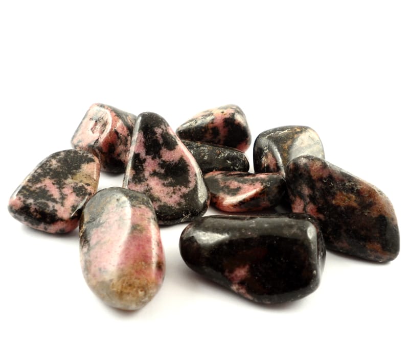 Rhodonite, tumbled, 8oz | The Crystal Man