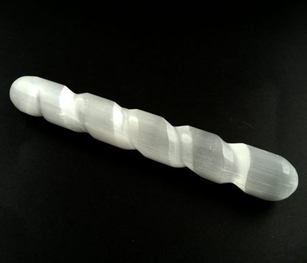 Selenite Spiral Wand All Polished Crystals crystal spiral wand