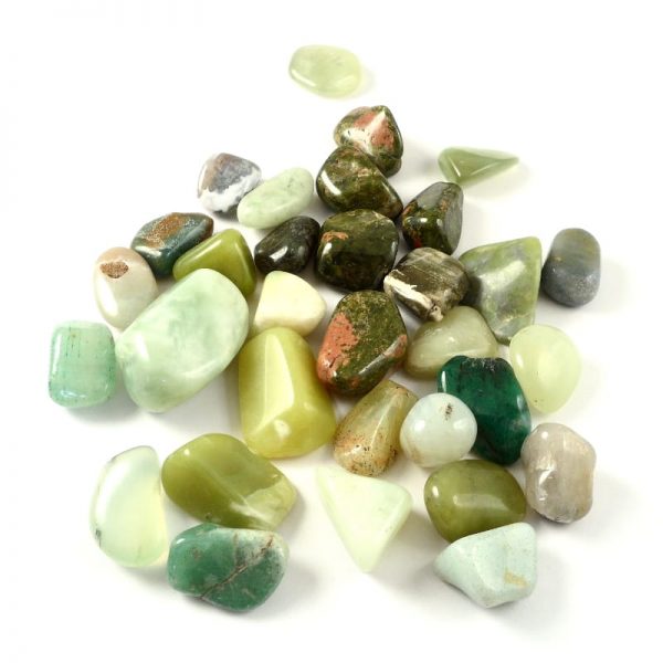 Tumbled Stone Mix, Green All Tumbled Stones mixed tumbled stone