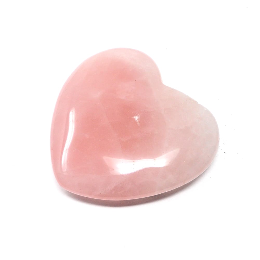 heart rose quartz stone