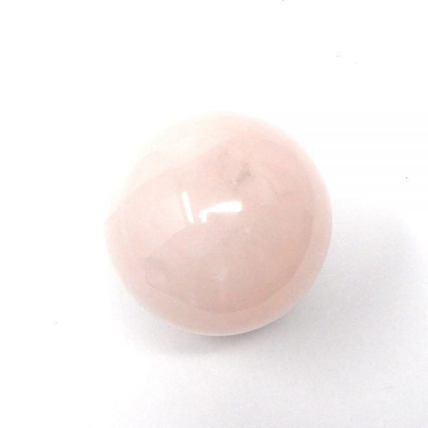 natural polished rose quartz sphere